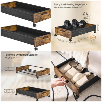 Under Bed Storage with Wheel