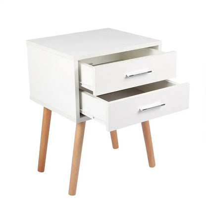 Bedside Table with Two Drawers