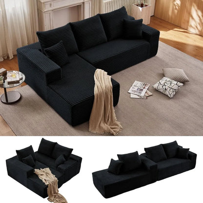 Cloud Sectional Couch with L-Shape Chaise