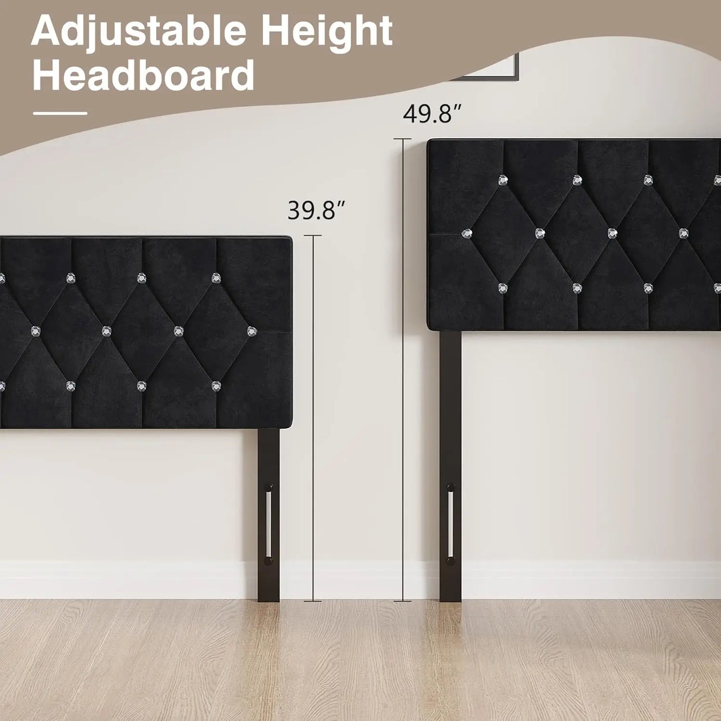 Queen Size Tufted Upholstered Headboard