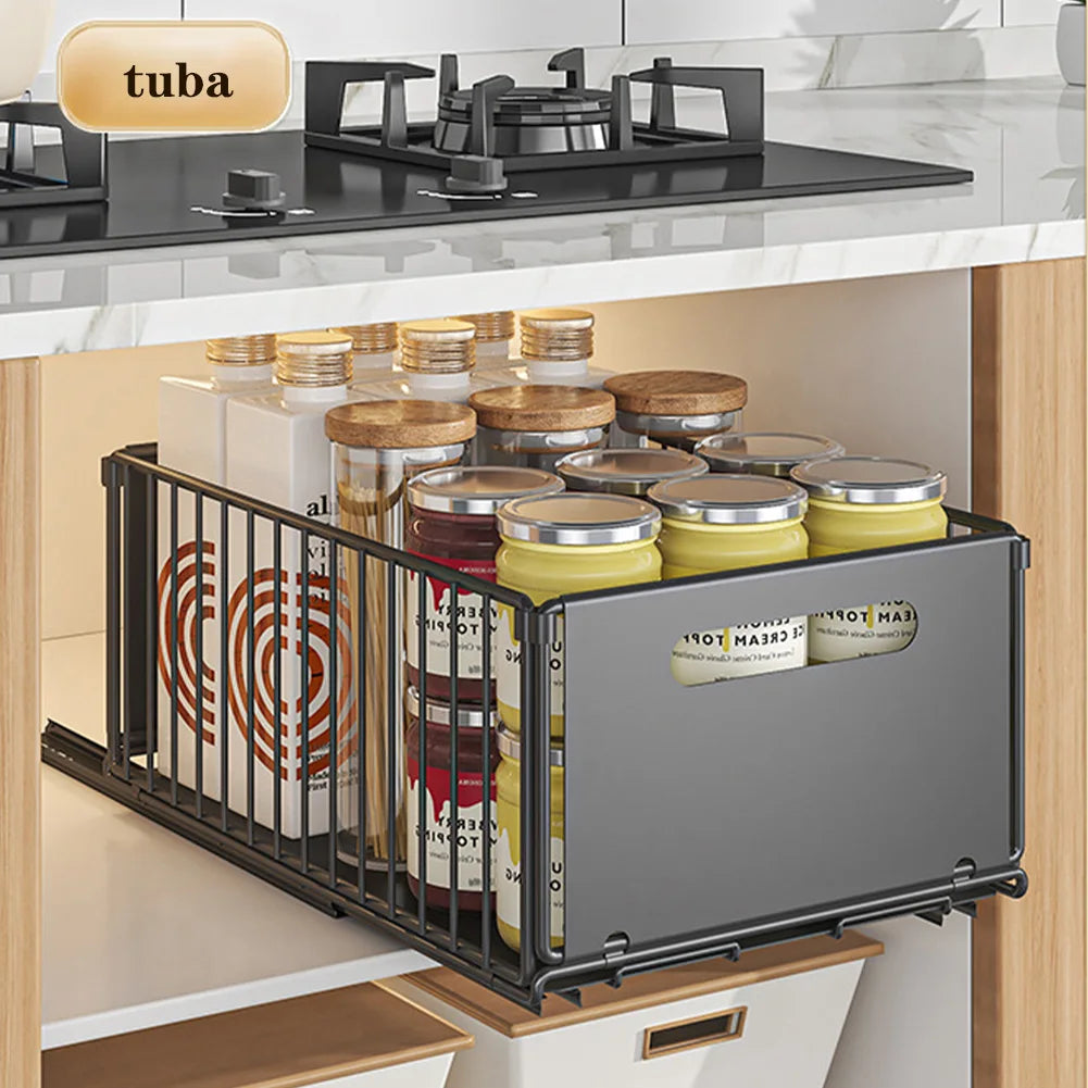 Pull Out Cabinet Organizer Rack