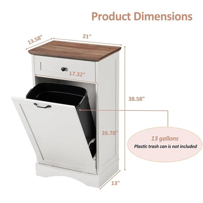 Tilt-Out Trash Cabinet