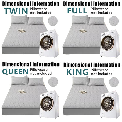 Soft quilted mattress cover