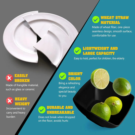 Square Dinnerware Set for 8 with 56 pieces of flatware