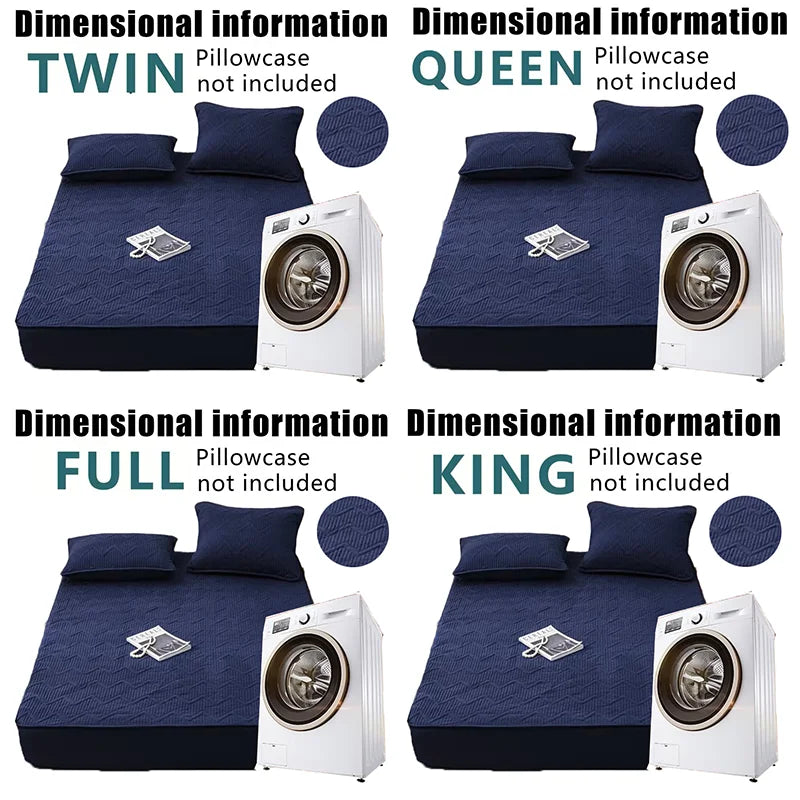 Soft quilted mattress cover