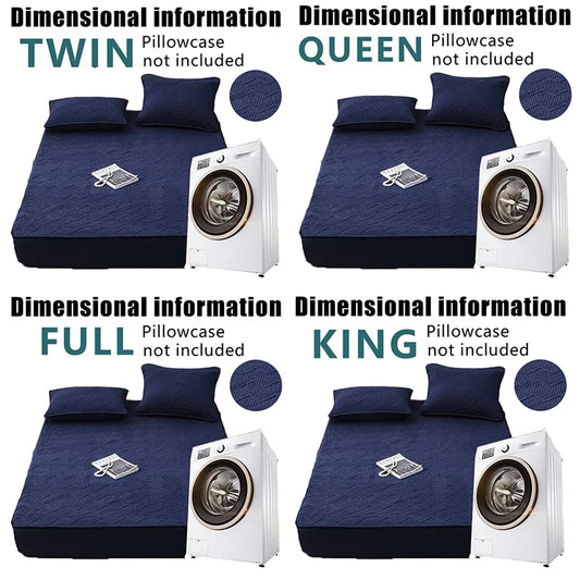 Soft quilted mattress cover