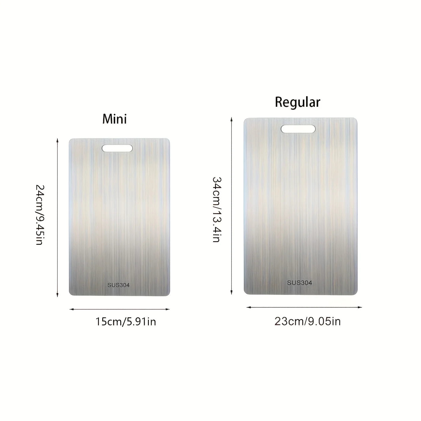 Double-Sided Stainless Steel Cutting Board