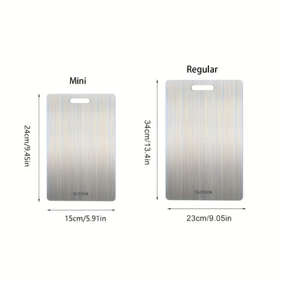 Double-Sided Stainless Steel Cutting Board