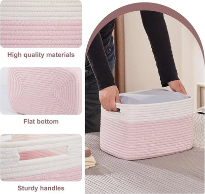 Woven Storage Baskets with Handles