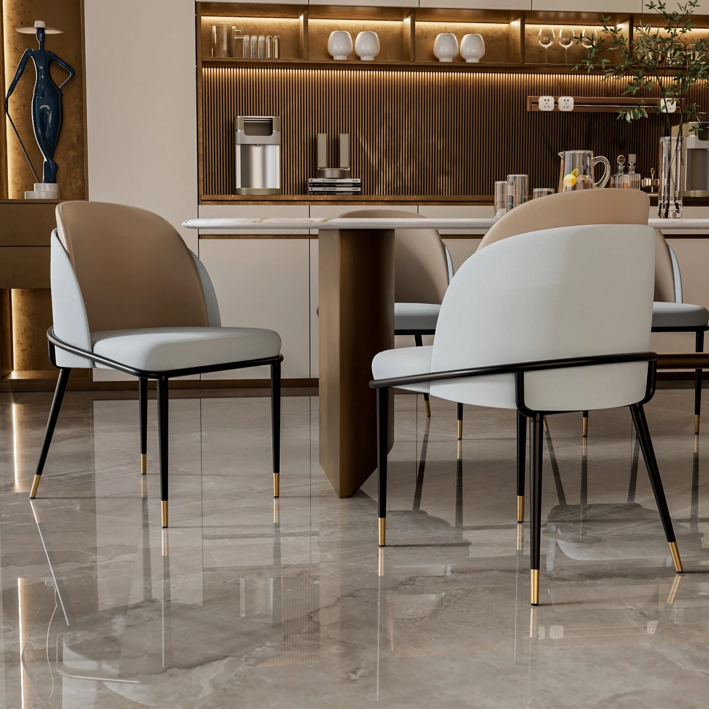 Dining Chairs Luxurious Upholstered