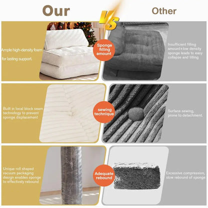 Convertible Sleeping Chair with Backrest Support