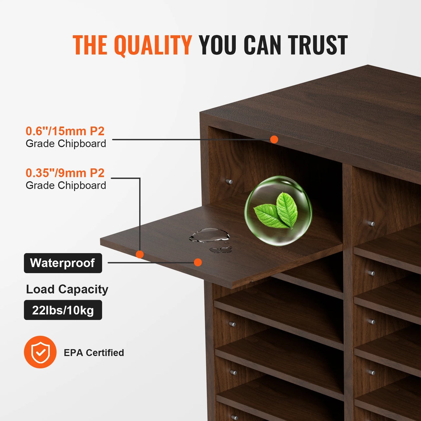 Wood Literature Organizer Cabinet