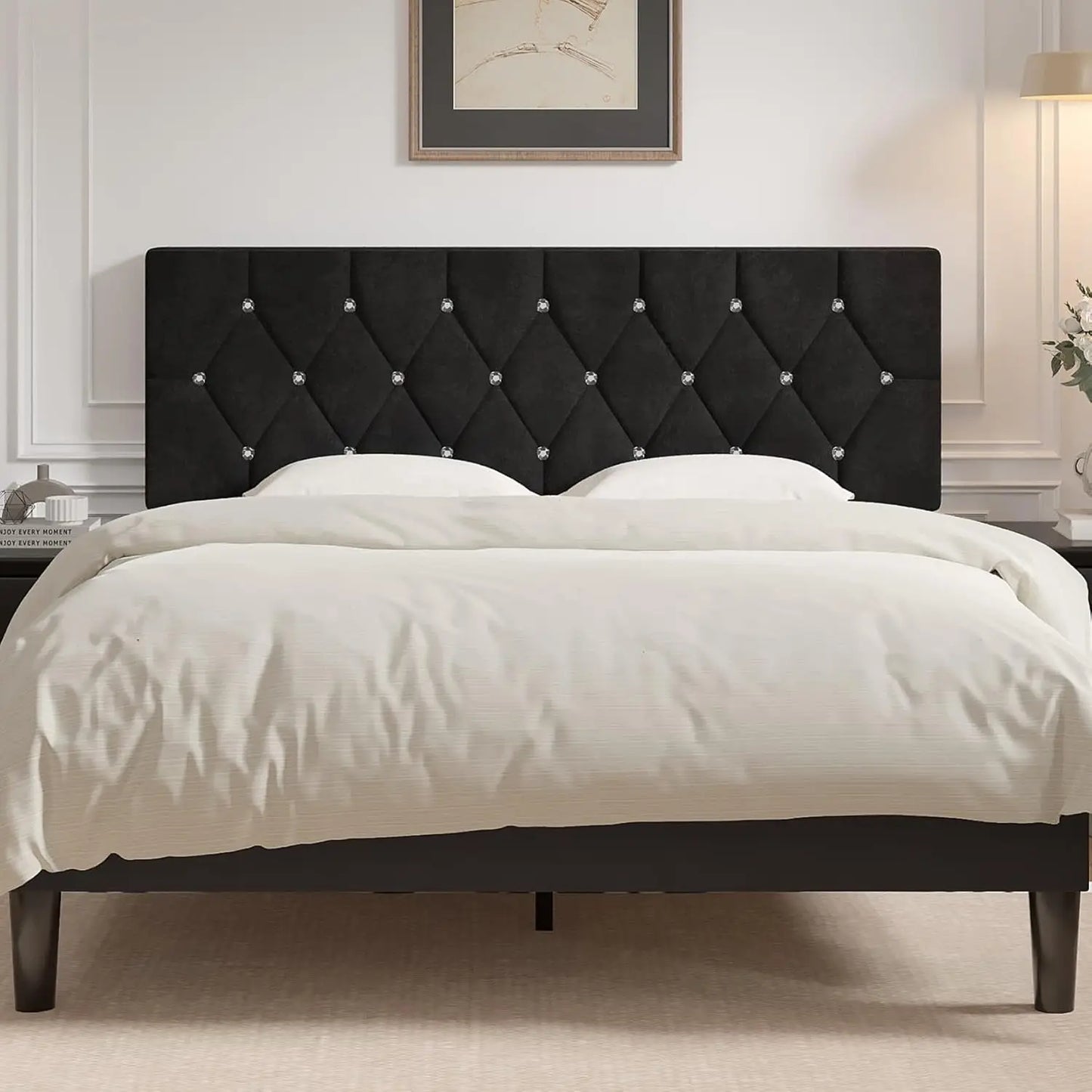 Queen Size Tufted Upholstered Headboard