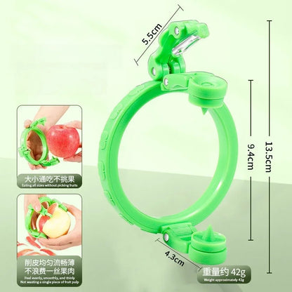 Handheld Rotating Peeler for Apple