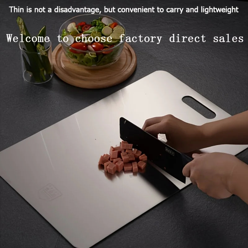 Double-Sided Stainless Steel Cutting Board