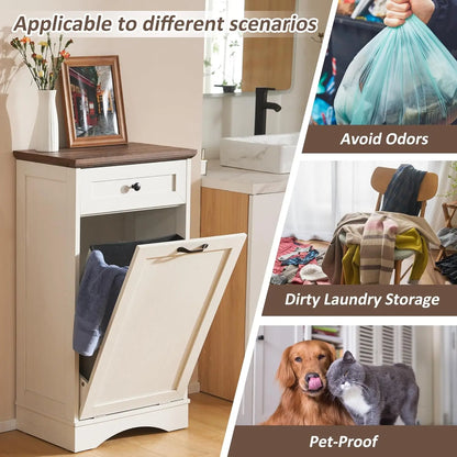 Tilt-Out Trash Cabinet