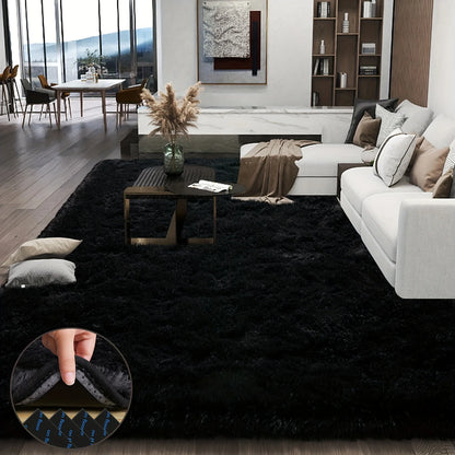 Large plush area rug