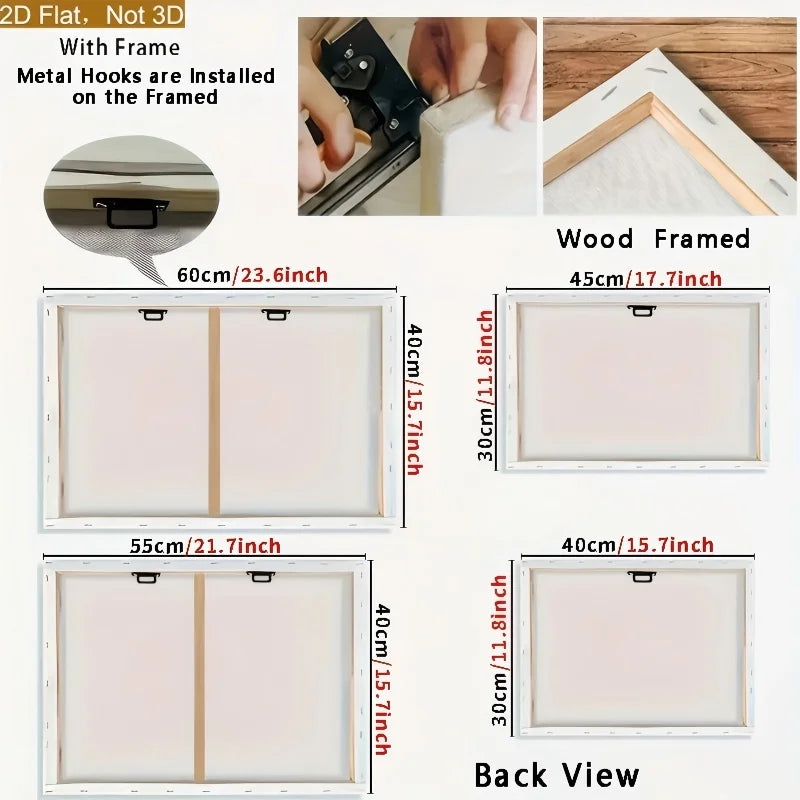 1pc Woven Canvas Wall Art