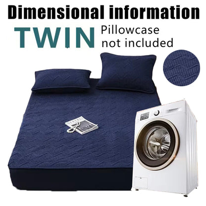 Soft quilted mattress cover