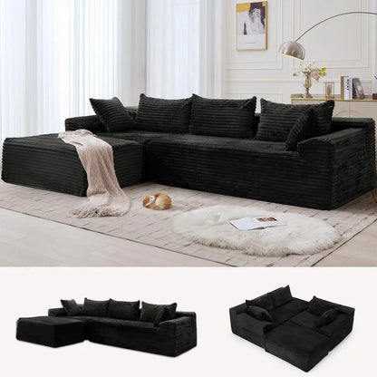 Modular Sectional Sofa with L-Shape Chaise