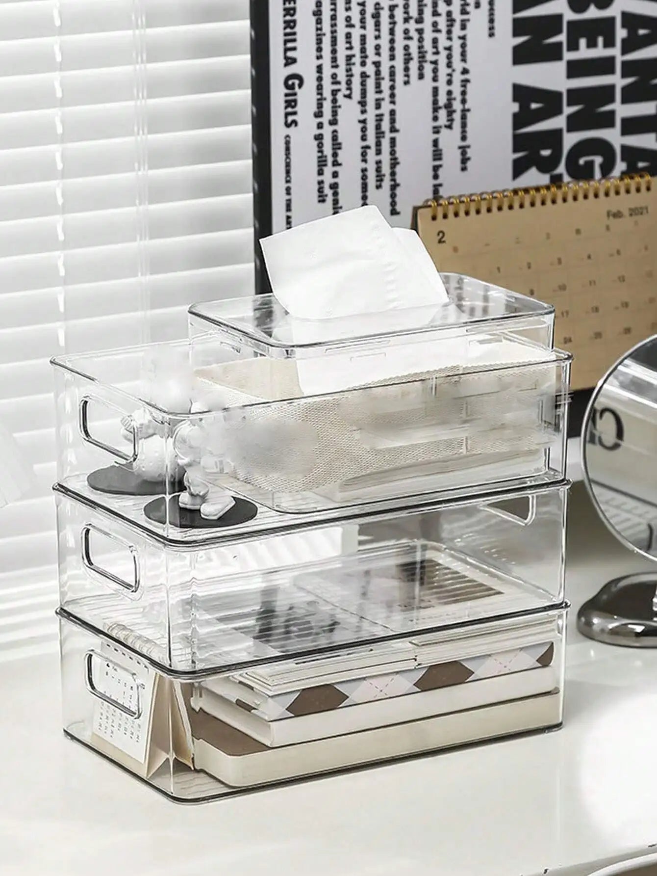 Acrylic Clear Storage Box - DailyBasicNeeds.com