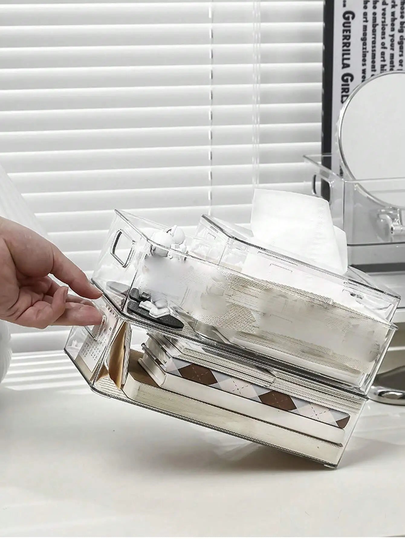 Acrylic Clear Storage Box - DailyBasicNeeds.com