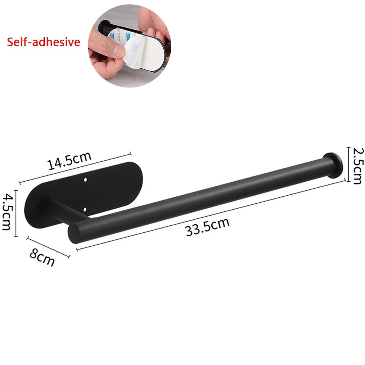 Adhesive Paper Towel Holder - DailyBasicNeeds.com