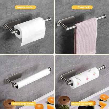Adhesive Paper Towel Holder - DailyBasicNeeds.com
