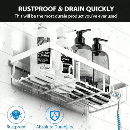 Adhesive Shower Caddy - DailyBasicNeeds.com