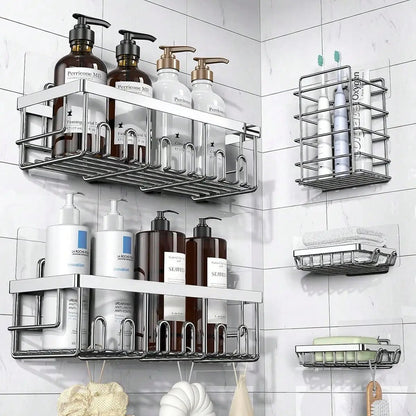 Adhesive Shower Caddy - DailyBasicNeeds.com