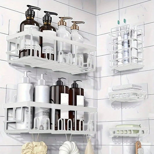 Adhesive Shower Caddy - DailyBasicNeeds.com