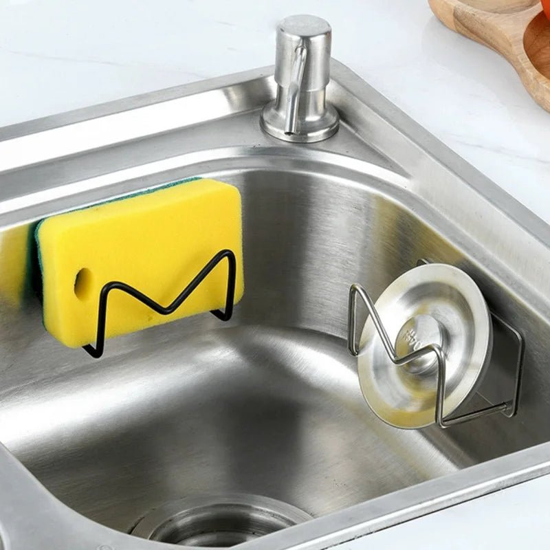 Adhesive Sponge Caddy - DailyBasicNeeds.com