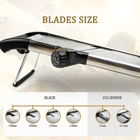 Adjustable Mandoline Slicer Stainless Steel Vegetable Slicer Chopper Cutter for Potato Tomato Onion Carrot JT213 - DailyBasicNeeds.com