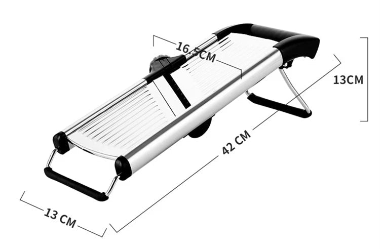 Adjustable Mandoline Slicer Stainless Steel Vegetable Slicer Chopper Cutter for Potato Tomato Onion Carrot JT213 - DailyBasicNeeds.com