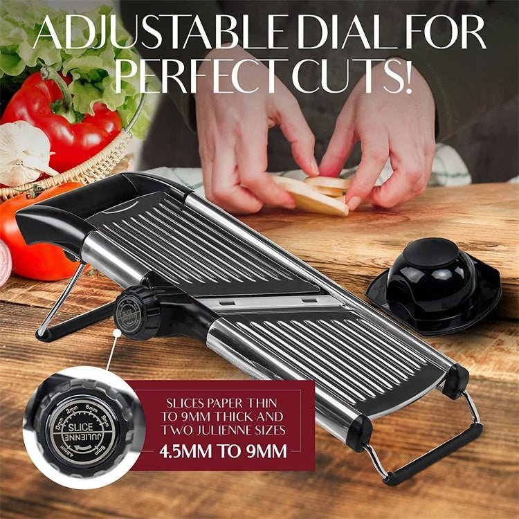 Adjustable Mandoline Slicer Stainless Steel Vegetable Slicer Chopper Cutter for Potato Tomato Onion Carrot JT213 - DailyBasicNeeds.com