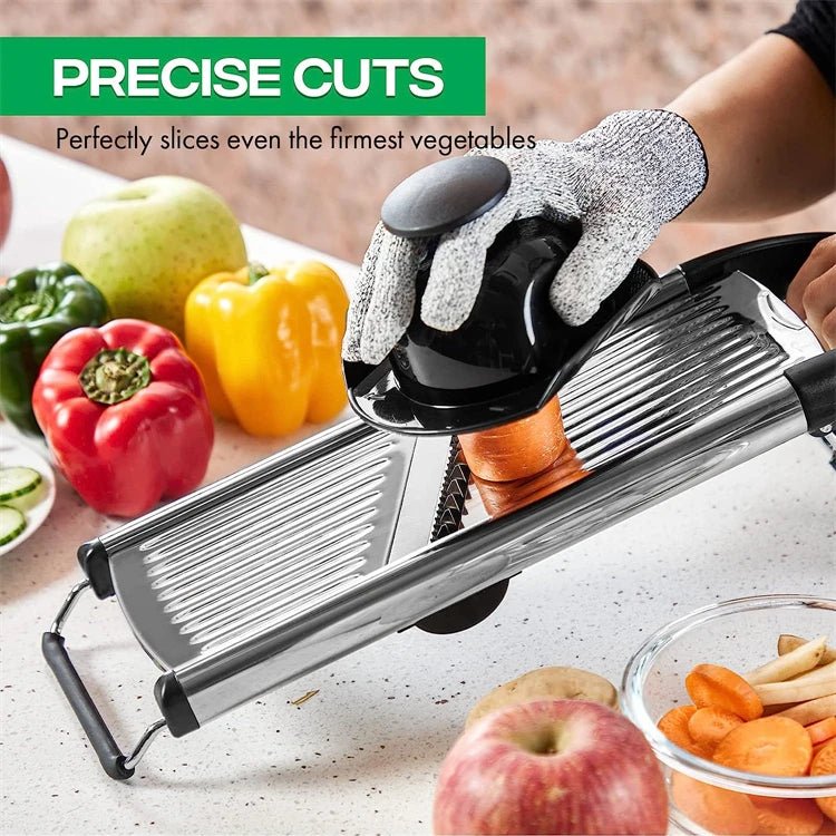 Adjustable Mandoline Slicer Stainless Steel Vegetable Slicer Chopper Cutter for Potato Tomato Onion Carrot JT213 - DailyBasicNeeds.com