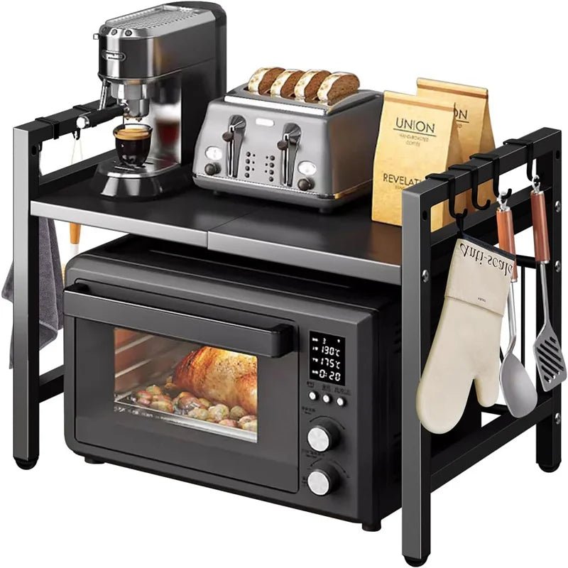 Adjustable Space - Saving Microwave Rack - DailyBasicNeeds.com