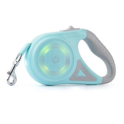 Automatic Retractable Dog Leash with Led Flashlight - DailyBasicNeeds.com