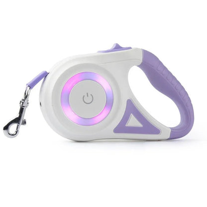 Automatic Retractable Dog Leash with Led Flashlight - DailyBasicNeeds.com