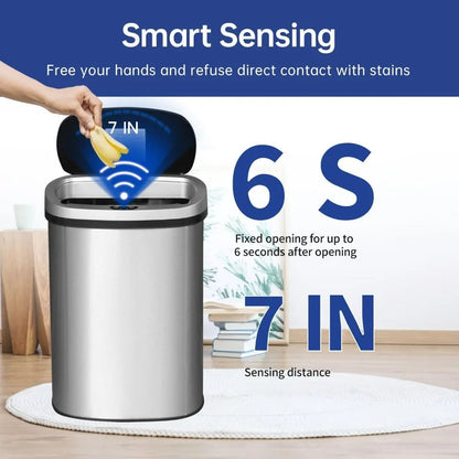 Automatic Touchless Trash Can - DailyBasicNeeds.com