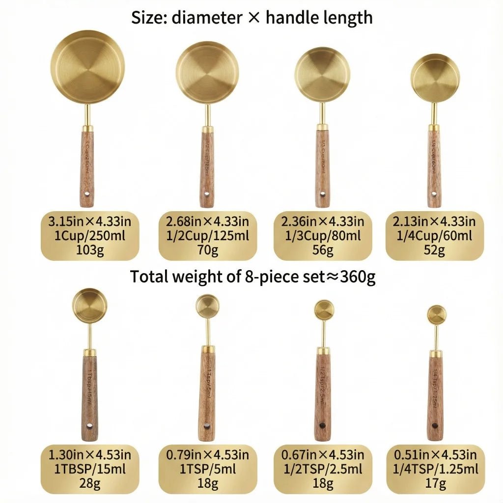 Baking Measuring Spoons and Cups Set - DailyBasicNeeds.com