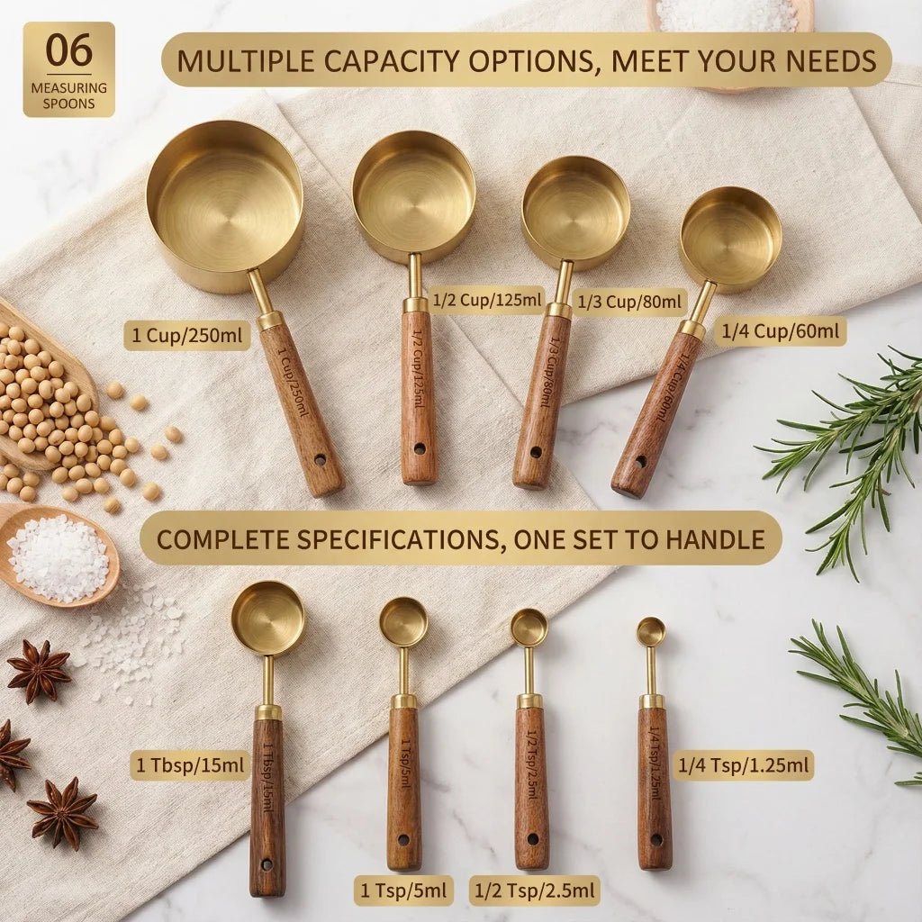 Baking Measuring Spoons and Cups Set - DailyBasicNeeds.com