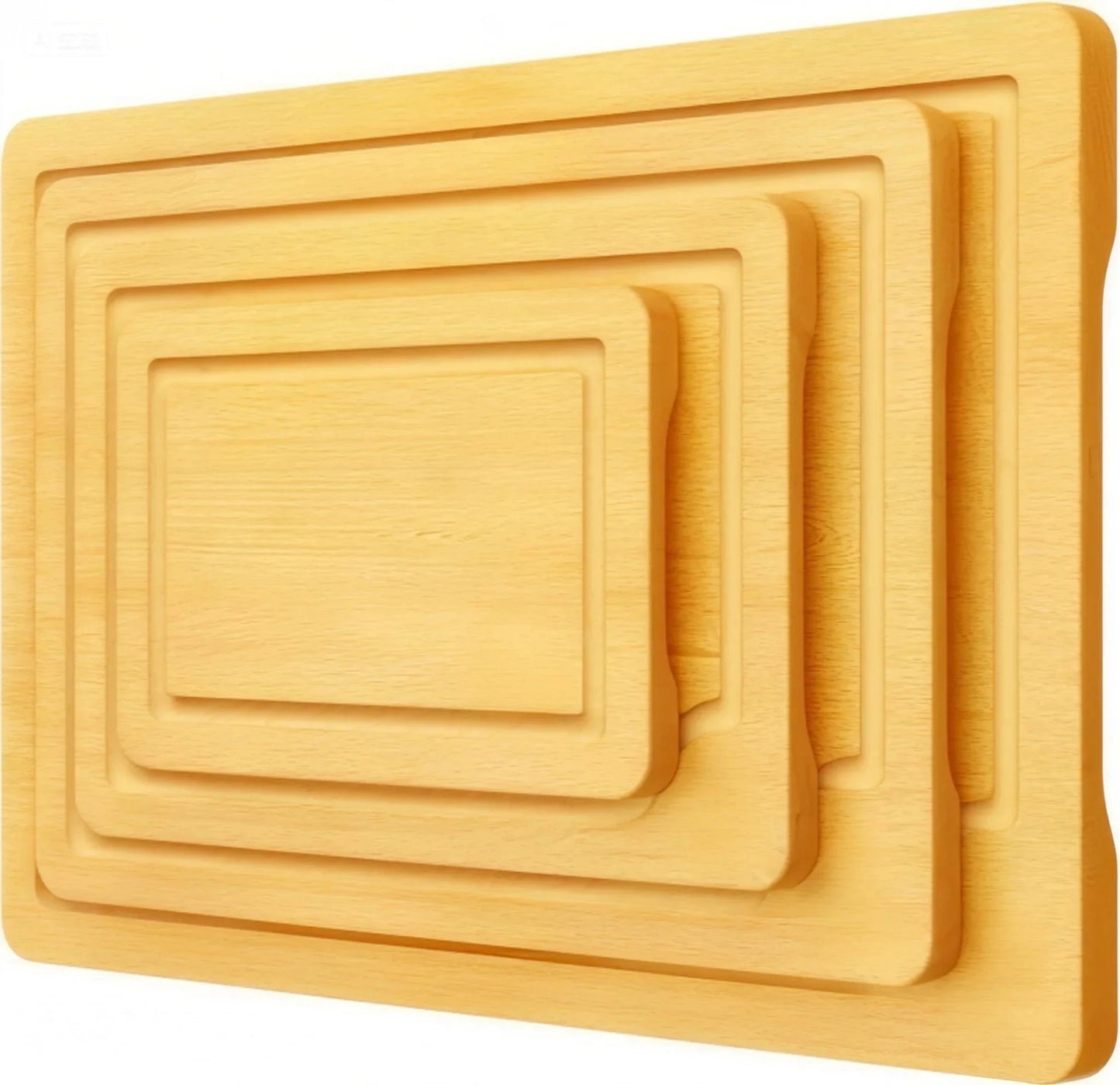 Bamboo Cutting Board Set with Deep Juice Grooves - DailyBasicNeeds.com