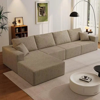 Cloud Sectional Sofa Deep Seat Modular L - Shape - DailyBasicNeeds.com