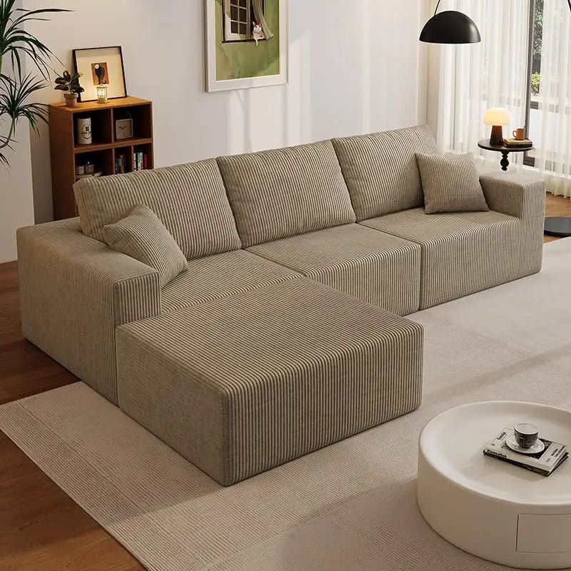Cloud Sectional Sofa Deep Seat Modular L - Shape - DailyBasicNeeds.com
