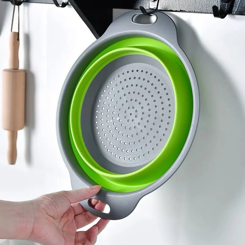 Collapsible Silicone Colander - DailyBasicNeeds.com