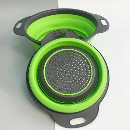 Collapsible Silicone Colander - DailyBasicNeeds.com