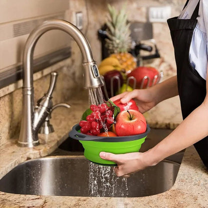 Collapsible Silicone Colander - DailyBasicNeeds.com