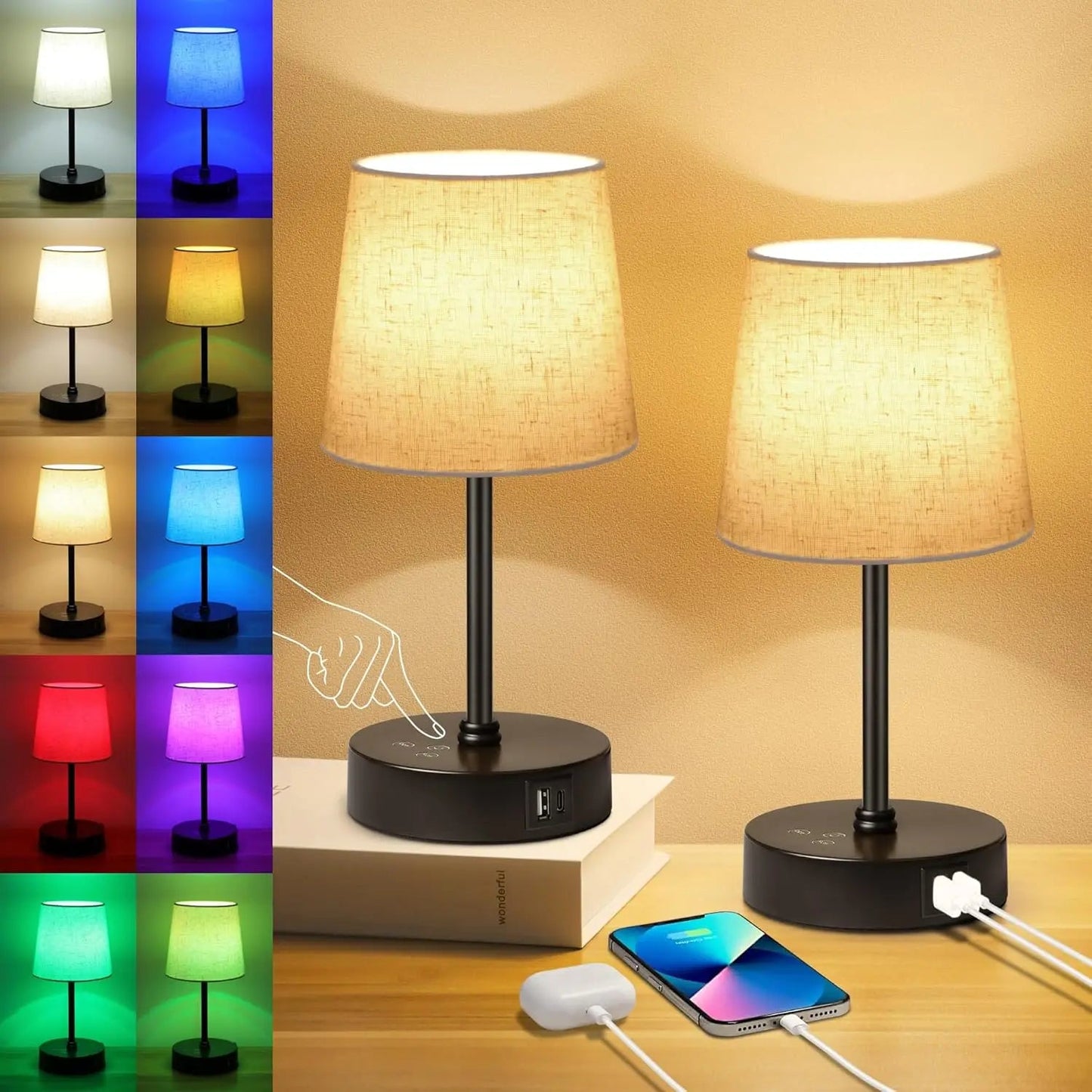 Color Changing Nightstand Lamps - DailyBasicNeeds.com