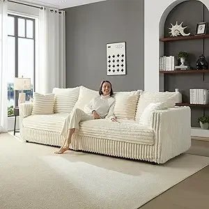 Convertible 4 Deep Seat Foam Sofa Couch - DailyBasicNeeds.com